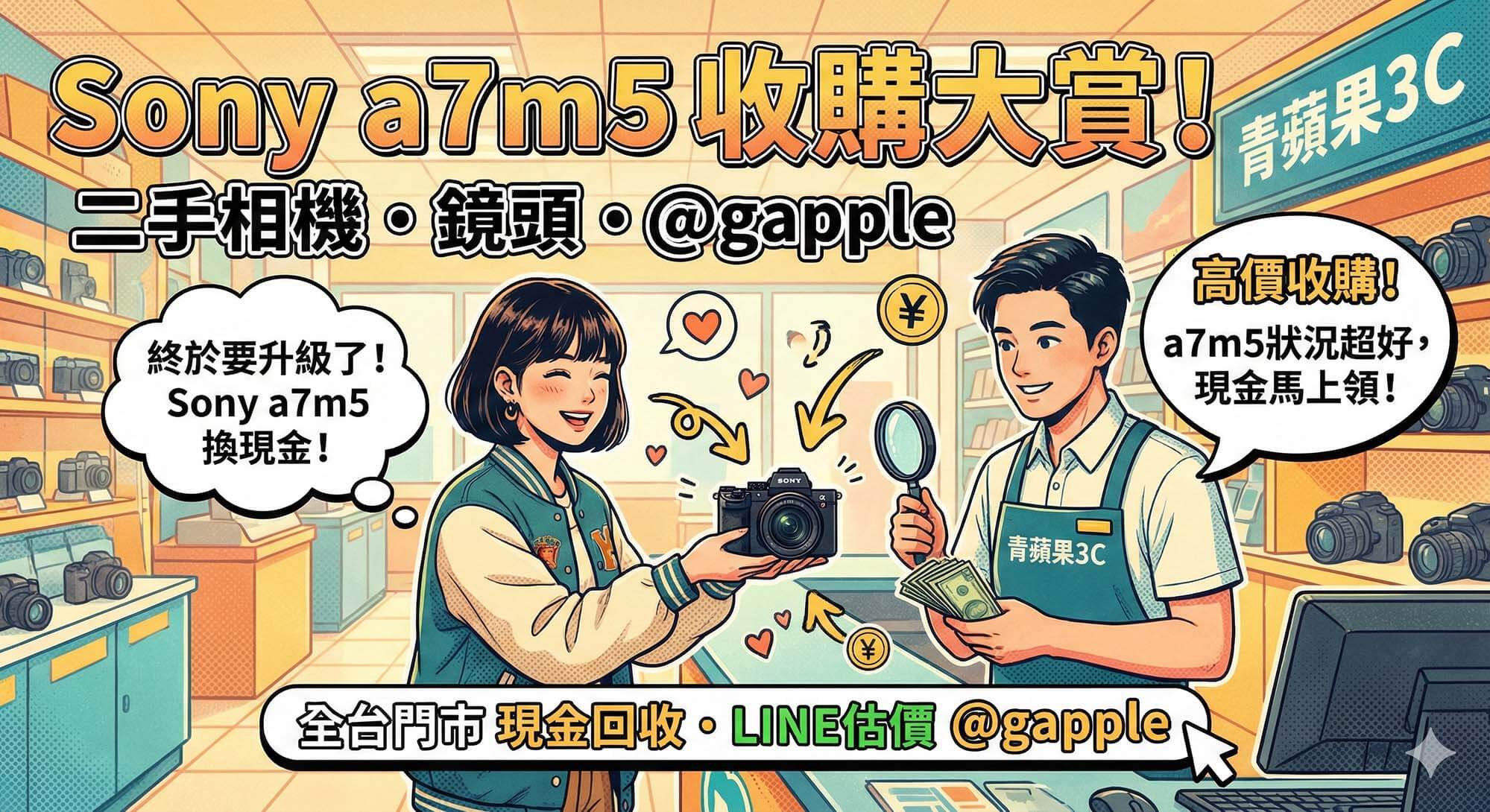 Sony A7M5 收購|專業攝影器材回收|青蘋果3C 二手相機 - 第1張圖 青蘋果3C 回收 Sony A7M5 全片幅相機|現場估價、快速換現金
